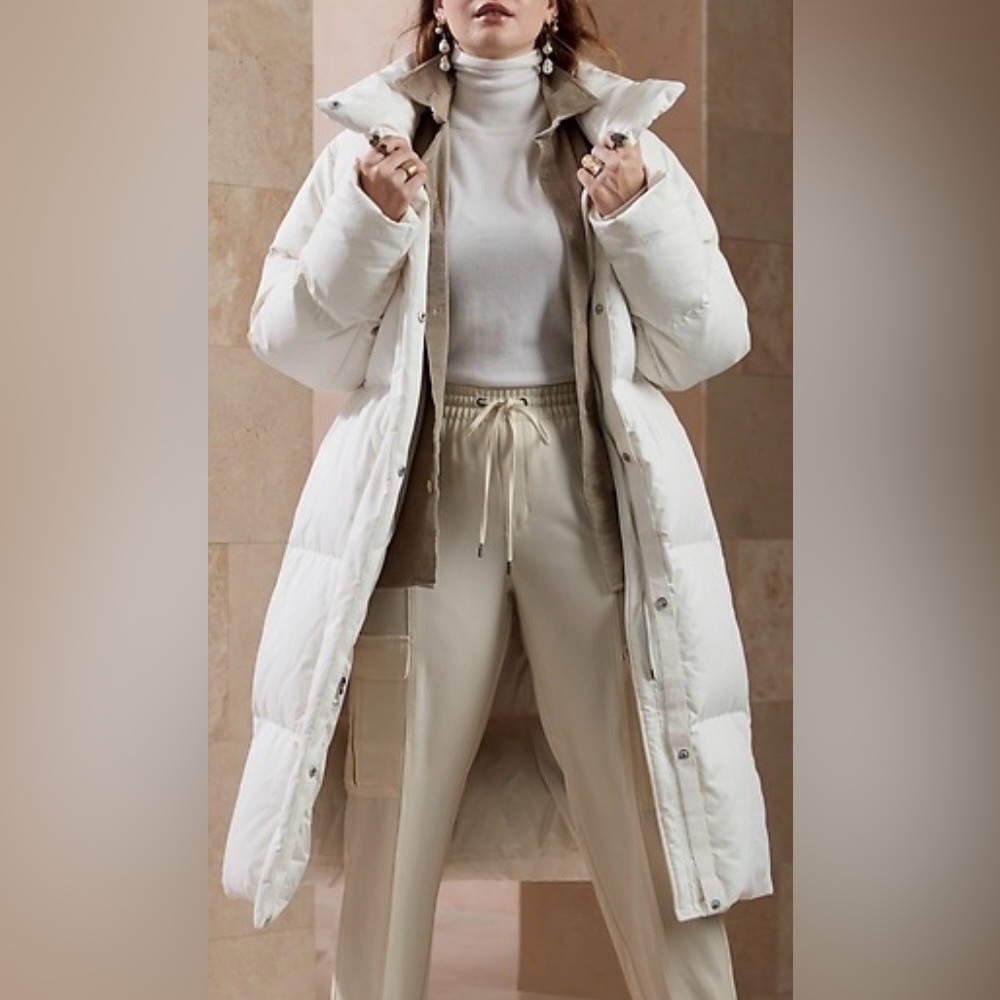 Banana Republic  Long Puffer Coat Size M